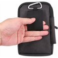 thumbnail image 4 of Funda universal con clip para cinturón, bolsa de senderismo informal de mezclilla de 6,3 pulgadas, bolsa con clip para cinturón con billetera con múltiples hebillas, 4 of 5