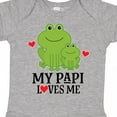 thumbnail image 4 of Inktastic My Papi Loves Me Grandson Frog Boys Baby Bodysuit, 4 of 5