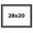 Bridger Silver, variant on 28x20 Frame Black Real Wood Picture Frame Width 2.25 Inches | Interior Frame Depth 0.5 Inches |