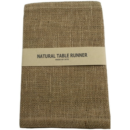 Burlap Runner, 14" x 72", Natural