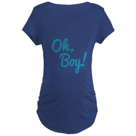 

CafePress - Oh Boy! Maternity T Shirt - Maternity Dark T-Shirt
