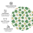 thumbnail image 4 of Pofeuu Frogs And Tropical Leaves Print Leather Coasters Set of 6, Round Cups Mugs Mat Pad for Home Kitchen Heat Resistant Drink Coasters,Round Shape, 4 of 7
