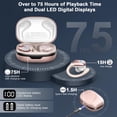 thumbnail image 4 of Auricular inalámbrico Ltinist 75H Bluetooth 5.3 Sport IP7 Rosegold, 4 of 7