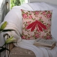 thumbnail image 3 of Moth Shabby Chic Pink Roses  Fabric Decorative Pillow, 3 of 4