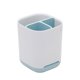 thumbnail image 1 of Mini soporte de cepillo de dientes, caja de cepillo de dientes, fondo antideslizante, plástico PP y ABS, almacenamiento multifuncional, seco y fácil de limpiar-azul. Feliz Sencillez, 1 of 5