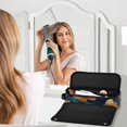 thumbnail image 6 of Hair Tool Organizer Bag with Heat Resistant Mat Removable Travel Storage Case for Hot Air Brushes Curling Irons Teal and Orange Butterflies, 6 of 8