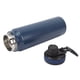 thumbnail image 4 of Botella de agua aislada de acero inoxidable 304, PP, PC, térmica, deportiva, con asa plegable, para viajes al aire libre, senderismo, pesca, azul oscuro, 800 ml, 4 of 15