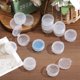 thumbnail image 5 of 5G Reusable PP Plastic Empty Button Box Mini Cream Box Nakeup Box Clear 3.65x3.2x1.6cm, 5 of 9