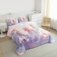 thumbnail image 3 of Castle Fairy Pink Golden Butterfly 2Pcs Bedding Comforter Set for Teens Women Men,Abstract Gradient Twin Comforter Sets,Floral Rose Breathable Bedding Set,Breathable Home Decor, 3 of 8
