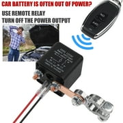 Supsupsiu Wireless Dual Remote Car Battery Disconnect Relay Master Kill Cut-off Switch 12V