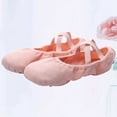 thumbnail image 6 of Tersarium Skin Color Sole Ballet Dance Shoes Ballet Practice Shoes Cross Elastic Band Dance Gymnastics Yoga Shoes for Adult- Size 42, 6 of 10
