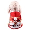 thumbnail image 2 of Perro Gato Sudadera con Capucha Abrigo Invierno Otoño Cálido Navidad Abrigo para Mascotas Ropa de Algodón para Perros con Botón Mono para Perros al Aire Libre para Perros pequeños 2 Piezas (M) JM, 2 of 5