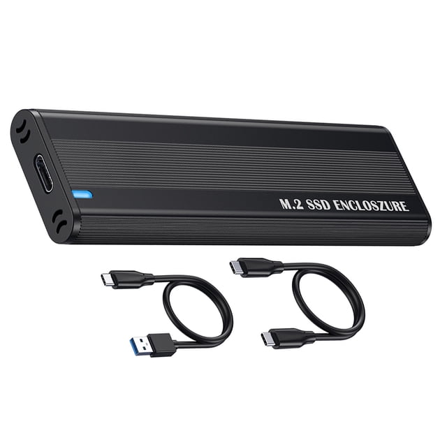 sweethay M2 SSD Case Instalación sin herramientas Protocolo dual M.2 a USB 3.1 Adaptador de unidad de estado sólido para NGFF 10Gbps Type1 NO1