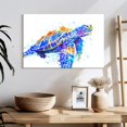 thumbnail image 3 of Elephant Stock Sea Turtle Watercolor Wall Art - Horizontal Canvas Wall Art - Living Room Wall Decor - Animal Canvas - White And Blue Decor - 24" x 16", 3 of 8