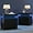 Deep Black, variant on Nightstands Set of 2, Bedside Tables with LED Lights, Night Stands with 2 Wood Drawers, End Tables Set of 2 for Living Room/Bedroom