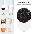 thumbnail image 6 of Lsque Cartoon Pride Lgbt Pattern 4" Drink Coasters Set of 4, PVC Leather Absorbent Coasters, Table Coaster Set Decorative Coffee Cup Coasters Housewarming Gift -Round Shape, 6 of 6
