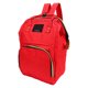 thumbnail image 4 of Mochila de viaje de tela Oxford con apertura recta, bolsillo frontal de alta capacidad, mochila básica para hombres y mujeres, color rojo, 4 of 10