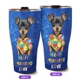 thumbnail image 2 of Autism Awareness Toy Fox Terrier Accept Understand Love 30oz Stainless Steel Tumbler Insulated Cup with Lid Dog Lover - 12003, 2 of 5