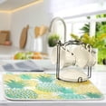 thumbnail image 4 of Pineapple Tropical Fruit Dish Drying Mat for Kitchen, Absorbent Microfiber Drying Pad Dish Mat, 16" X 18", 4 of 7
