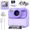 Purple, variant on INOCTI Dual-Lens Instant Print Camera for Kids, 12MP, 3 Rolls of Paper, 1080P Digital Camera with 1000mAh Battery, Creative Birthday Gifts for Year Age 3-12(Blue)