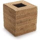 thumbnail image 2 of Funda para caja de pañuelos de ratán cuadrada, soporte para pañuelos tejido a mano, 5,7 x 5,7 x 5,7 pulgadas, color natural, 2 of 5