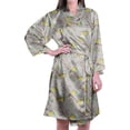 thumbnail image 6 of Moomaya Printed Womens Kimono Robes Short Satin Silk Bridal Robe Loungewear, 6 of 8