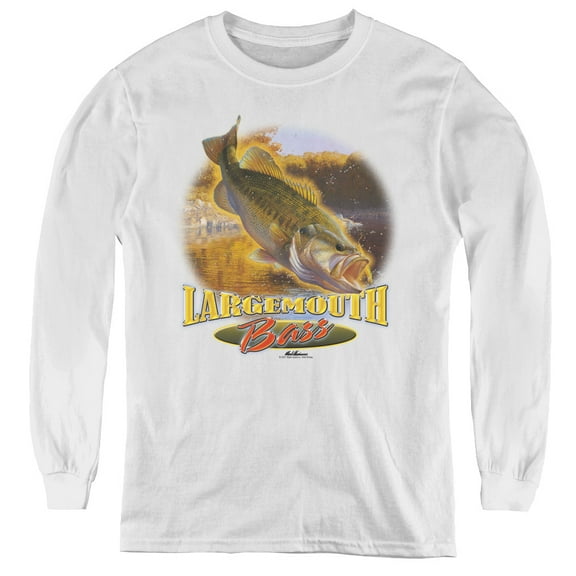 Wildlife Cartwheeling Youth Long Sleeve T-Shirt White