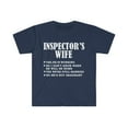 thumbnail image 1 of Inspector's Wife Yes He's Working and Not Imaginary Unisex T-shirt S-3XL, 1 of 2