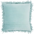 thumbnail image 3 of Nourison Shag Solid Celadon Decorative Throw Pillow , 20" x 20", 3 of 3