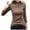 Khaki, variant on Mock Turtle Neck Tops for Women Fleece Thermal Underscrubs Blouse Slim Fit Long Sleeve Pullover Tight Bottoming Shirt
