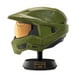 thumbnail image 3 of Casco HALO Master Chief Deluxe con soporte, luces LED dañadas por la batalla, 3 of 4
