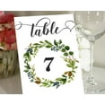 thumbnail image 1 of Darling Souvenir Double Sided Print Rustic Leaf Table Numbers Decorative Wedding Reception Table Top Cards-5" x 7" (1 to 20), 1 of 4