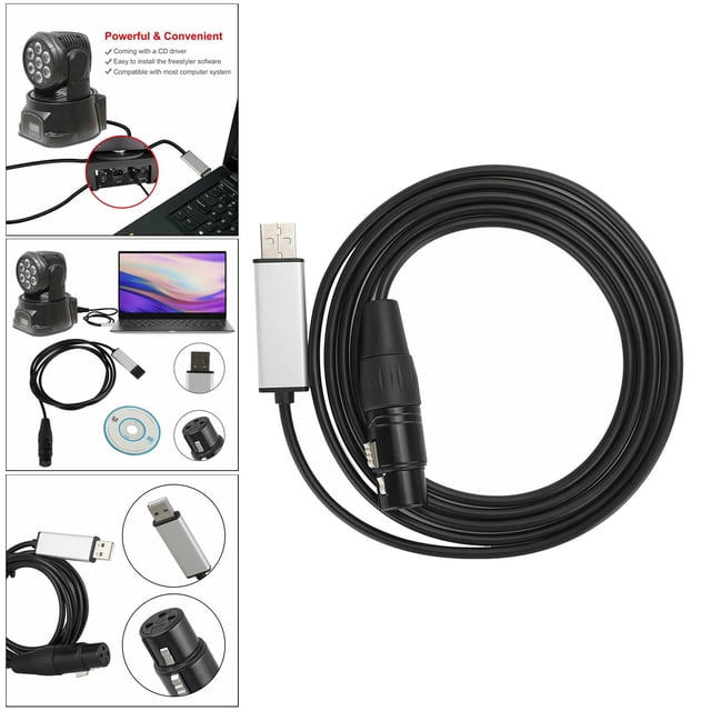 Adaptador XLR Adaptador de micrófono de sonido de metal XLR de para , Vista, 7, 8, 10 5m
