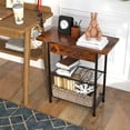 thumbnail image 4 of Gymax 2 Pcs Table de Chevet avec Station de Charge Dessus Rabattable pour Salon, 4 of 10