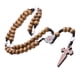 thumbnail image 1 of Cruz Colgante de Madera Fernando Decoración Regalos Católico con Crucifijo Collar Colgante, 1 of 8