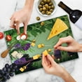 thumbnail image 4 of Spa Cutting Board, Stones Aromatic Candles and Orchids Blooms Treatment Vacation, Decorative Tempered Glass Cutting and Serving Board, Large Size, Pale Green Fern Green, by Ambesonne, 4 of 5