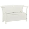 thumbnail image 2 of vidaXL Bench White 107x45x75.5 cm Solid Wood Fir, 2 of 5