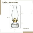 thumbnail image 4 of 2PCS Glass Oil Lamps for Indoor Use Vintage Kerosene Lamp Oil Lantern Kerosene Lantern, 4 of 5