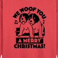 thumbnail image 2 of Instant Message - We Woof You Merry Christmas - Women's Lightweight French Terry Pullover, 2 of 6