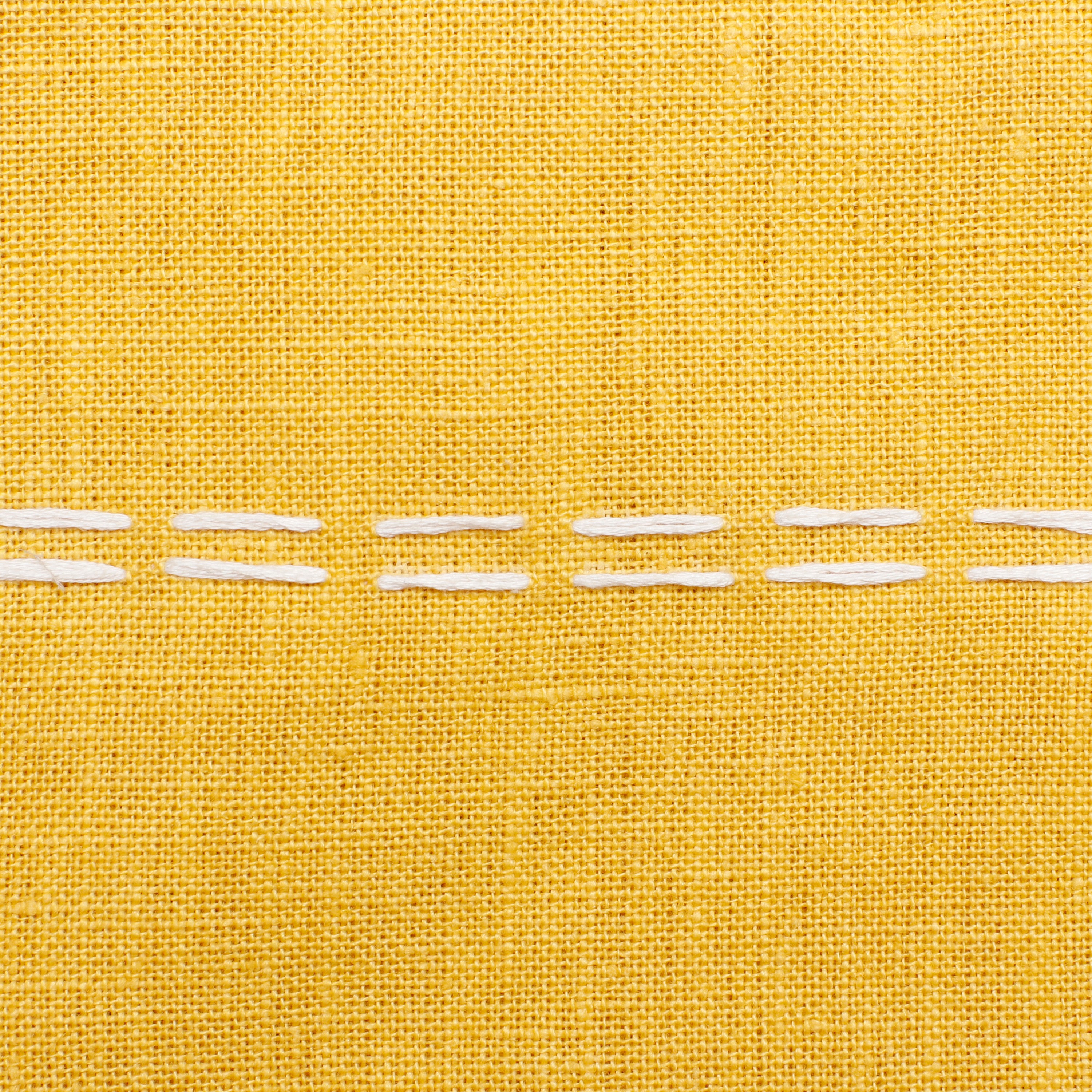 Harlow Hill Faye 20" x 20" Mustard Striped Linen Adult Decorative Throw Pillow Cover