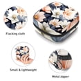 thumbnail image 3 of Shivering Period Purse Sanitary Bags Small Cosmetics Pouch Small Pouch with Zipper 4.7x6.6x6.6 in Gray Velvet Oxford Cloth Sponge Menstrual Pad Storage Bag, 3 of 6