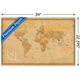 thumbnail image 3 of Antique World Map 2023 Wall Poster, 22.375" x 34", 3 of 4