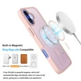 thumbnail image 4 of Magnetic for iPhone 16 Plus Case with Tempered Glass Screen Protector, Compatible with MagSafe Military Grade Drop Protection Shockproof Phone Case Rugged Cover for iPhone 16 Plus - Pink, 4 of 9