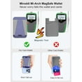 thumbnail image 2 of Miroddi Magsafe Phone Waller, Magnetic Card Holder Compatible for iphone 16/15/14/13/12, Slim Leather, RFID Blocking, Fit 7 Cards, Purple, 2 of 8