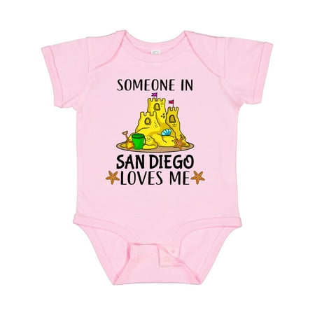 

Inktastic Someone in San Diego Loves Me Gift Baby Boy or Baby Girl Bodysuit