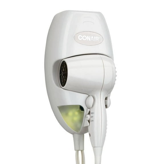 Sèche-cheveux Conair 1600 watt compact avec fixation murale