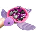 thumbnail image 5 of Sequinimals Sequin Sea Turtle Plush Stuffed Animal Reversible Sequins Hot Pink & Silver, 5 of 5