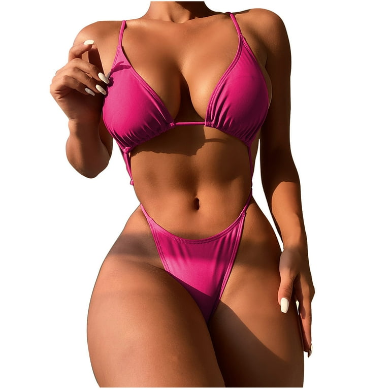 hot sexy bathing suit Amazon.com: EVAbaby Sexy Women Halter Neck Bra Top Thong Summer Swimwear  Mini Micro Bikini Set Black : Clothing, Shoes & Jewelry main image 1