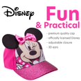 thumbnail image 4 of Disney Girls’ Minnie Mouse Glitter Baseball Cap – Minnie Mouse Costume Hat with 3D Ears (2-7), 4 of 7