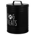 thumbnail image 3 of Airtight Dog Treat Container Airtight with Lid, Cute Rustic Ceramic Dog Treat Storage Jar for Kitchen Counter (Black), 3 of 6